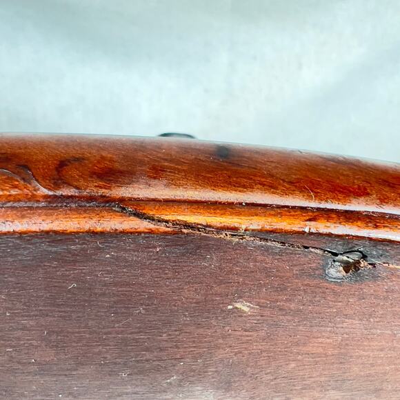 Vintage Iridescent Real Butterfly Wing Artwork Brazil Wood Tray Rio De Janeiro - Picture 3 of 12